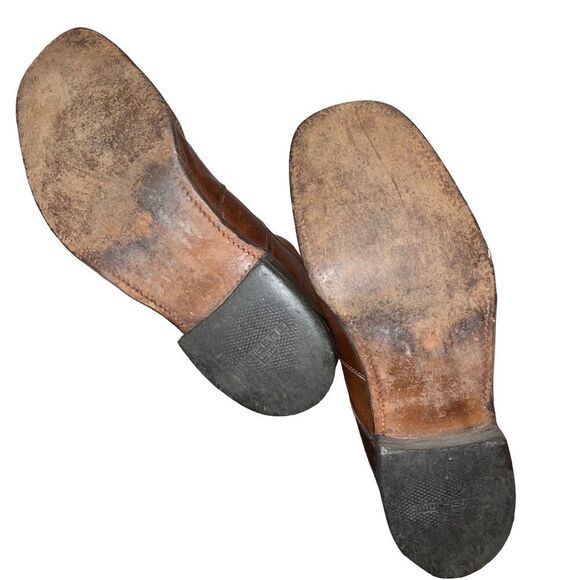 Vintage Leather Boots ~ Men’s Size 11 ~ Red / Brown ~ Air Cushion ~ GUC - Picture 9 of 12